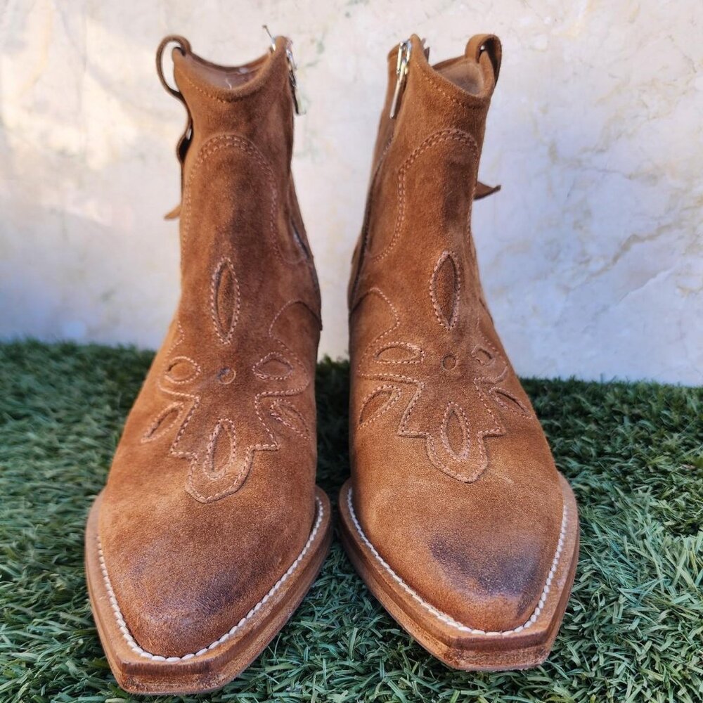 Women's Brown and Tan Boots